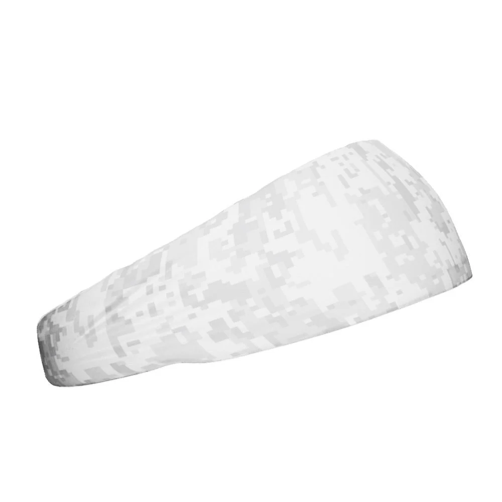 White Digi Camo Headband - Image 2