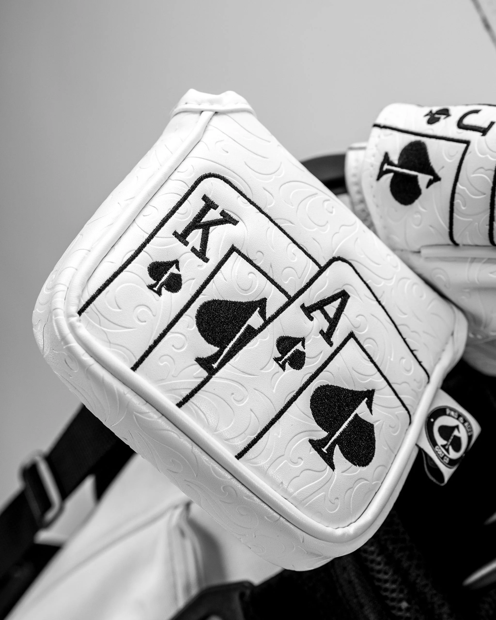 White Out Ace of Spades - Mallet Putter Cover - Image 9