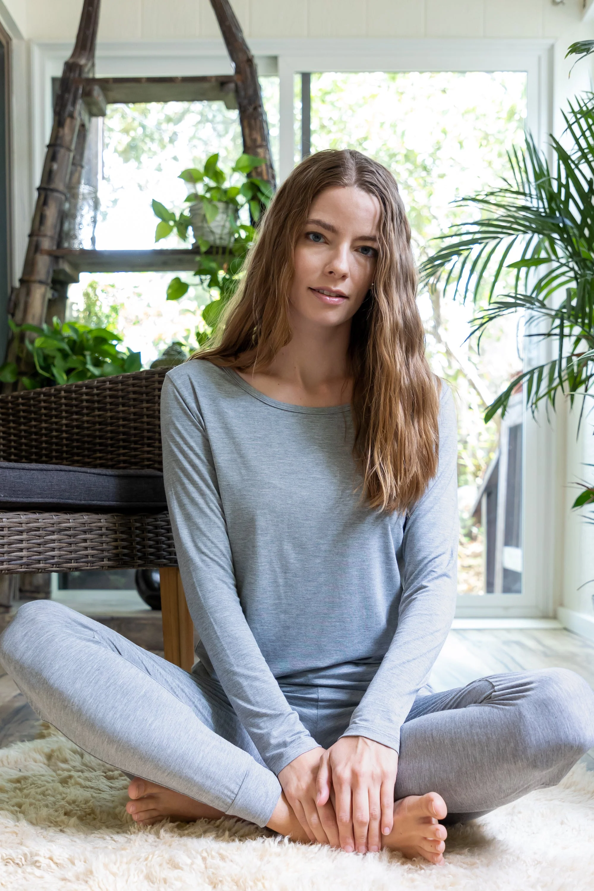 Women's Bamboo Lounge Long Sleeve T-Shirt - Image 5