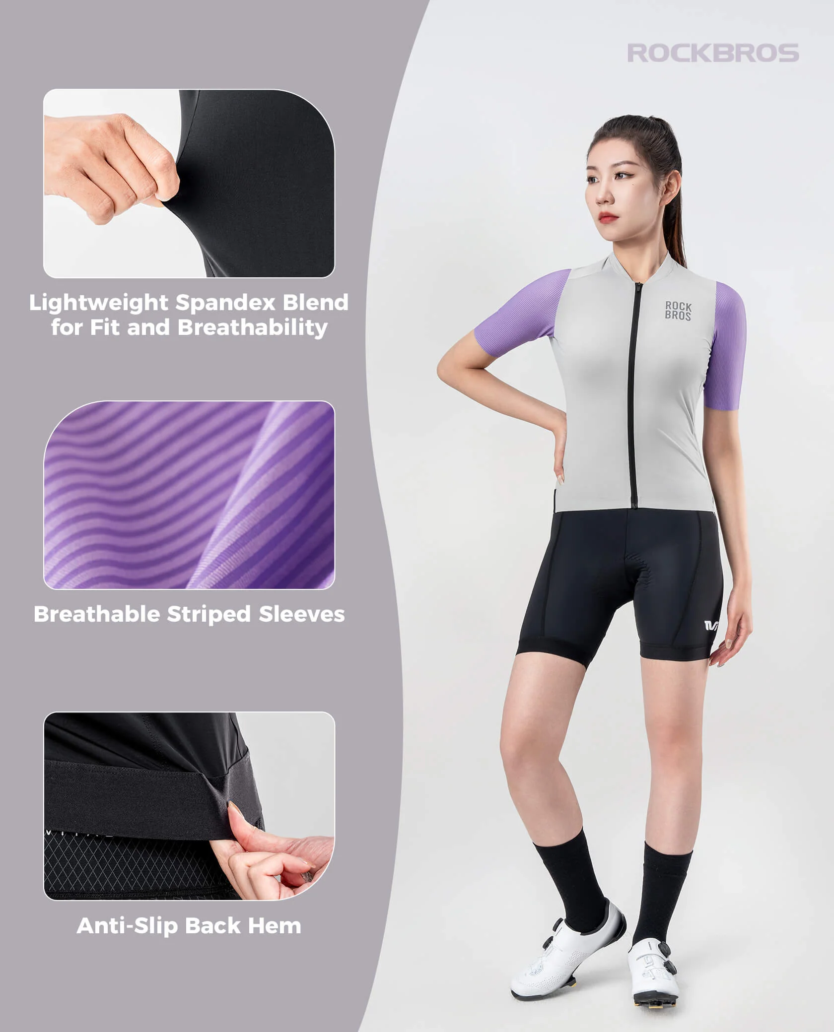 Women's Breathable Short-Sleeve Cycling Jersey - Image 6
