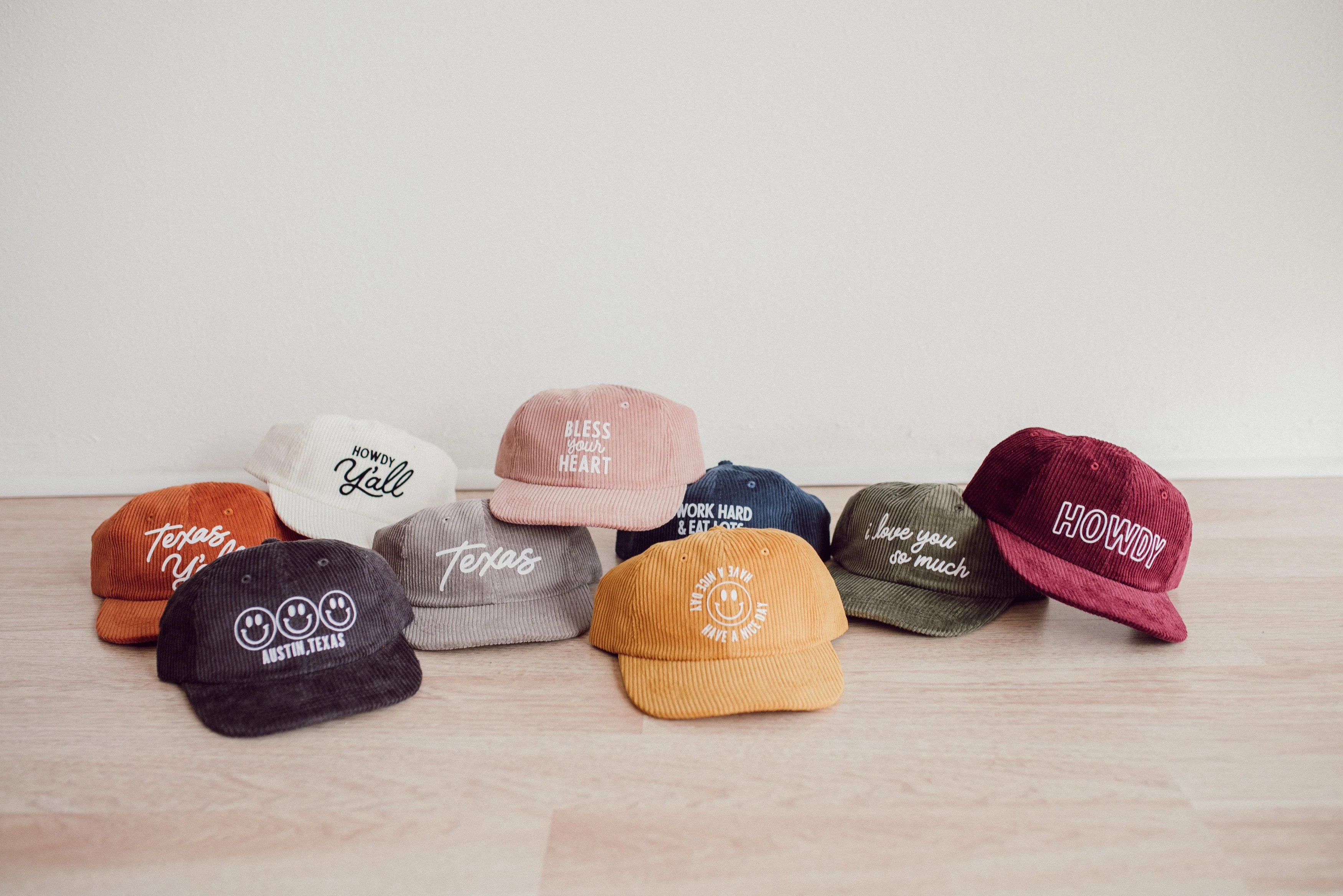Work Hard & Eat Lots Of Tacos Corduroy Cap - Image 11