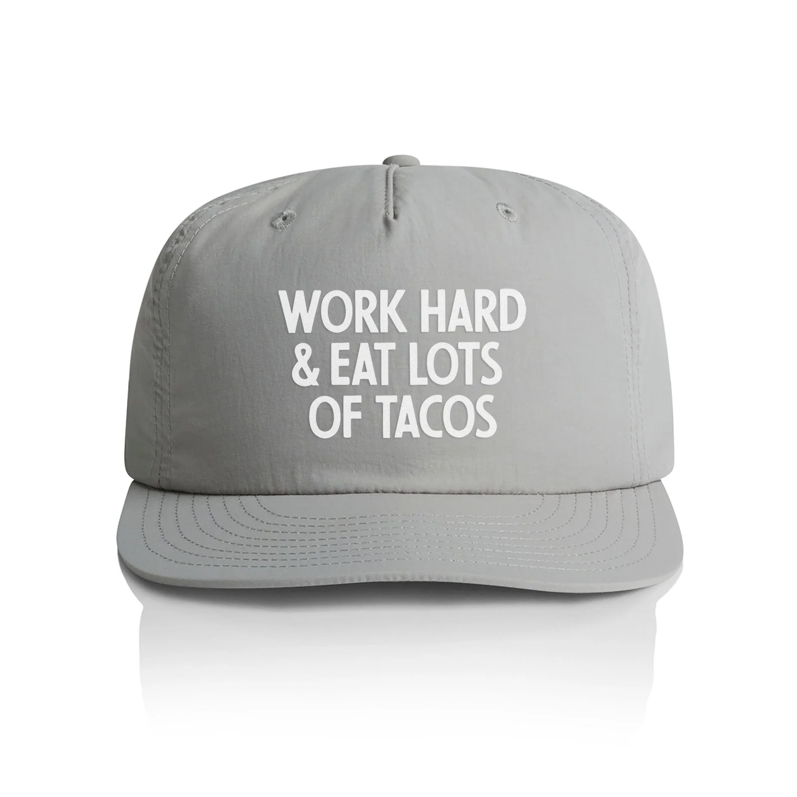 Work Hard & Eat Tacos Nylon Snapback - Image 11