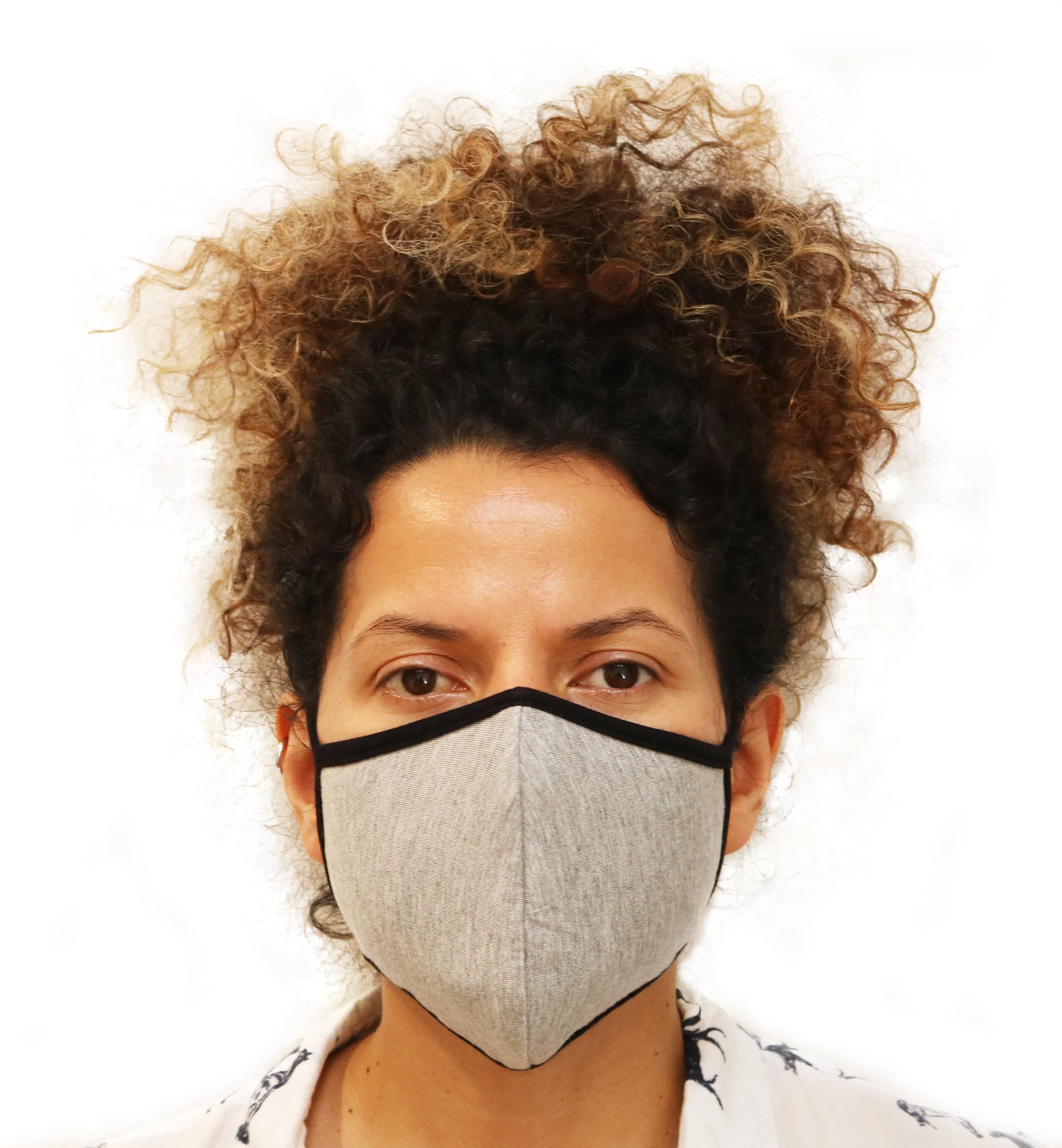 X Large Triple Layer Breathable Bamboo Viscose Face Mask with String Ties - Image 4