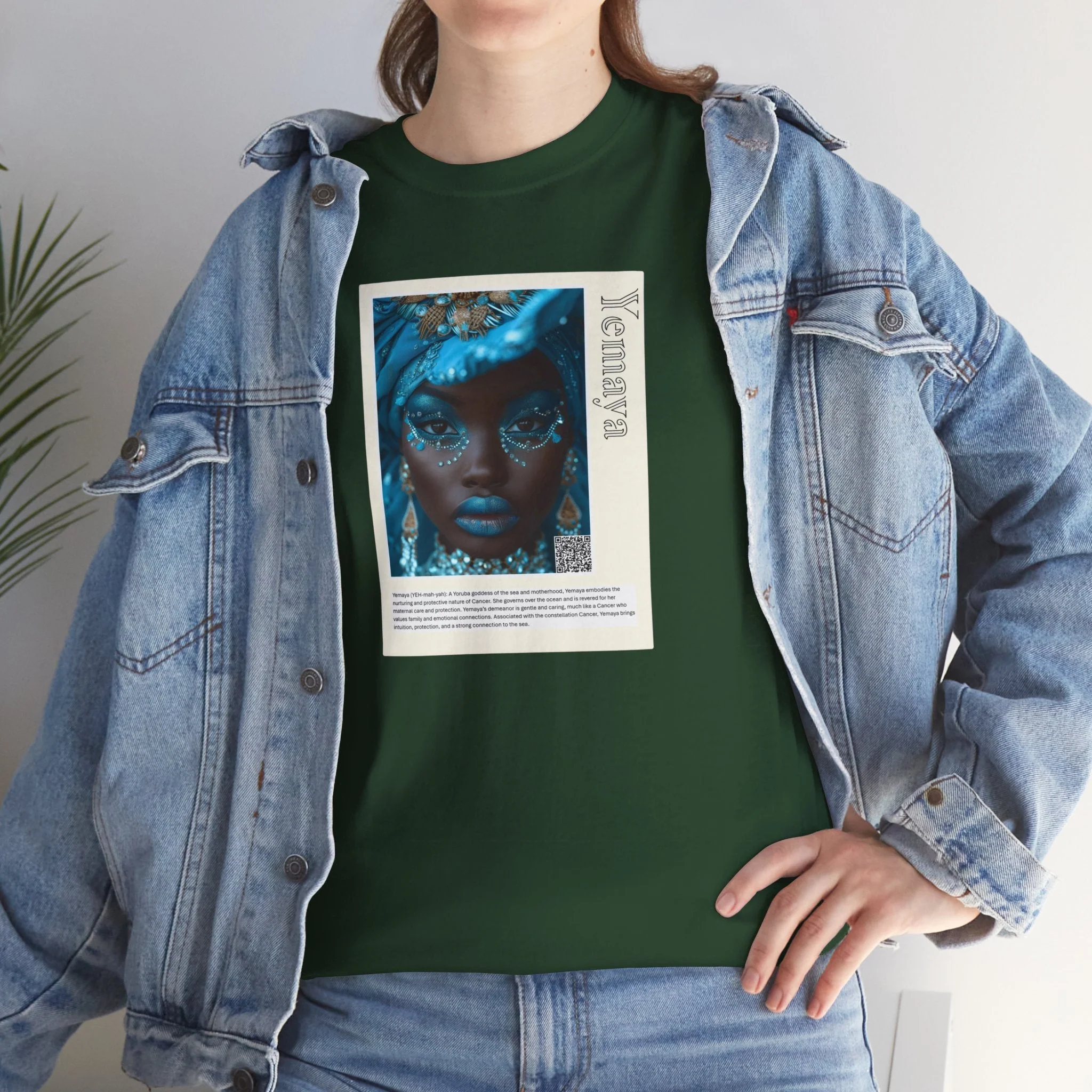 Yemaya Aziza & Fae Unisex Heavy Cotton Tee - Image 109