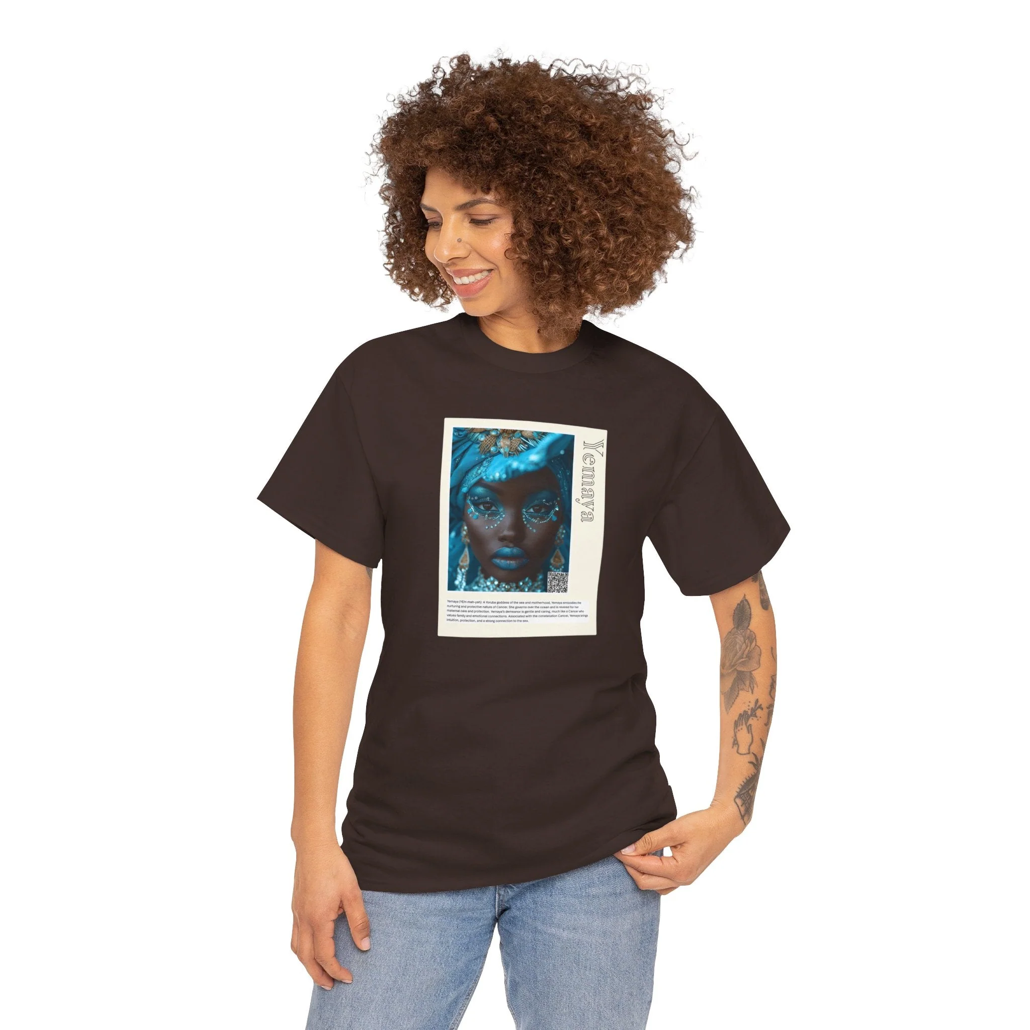 Yemaya Aziza & Fae Unisex Heavy Cotton Tee - Image 27