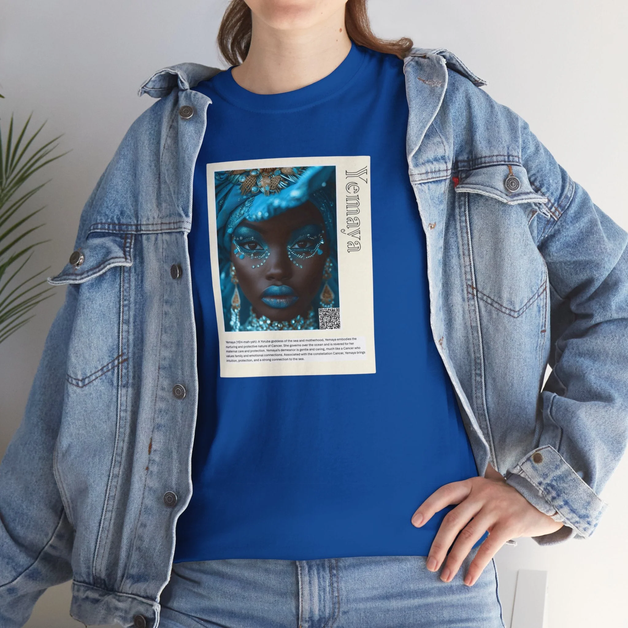 Yemaya Aziza & Fae Unisex Heavy Cotton Tee - Image 77
