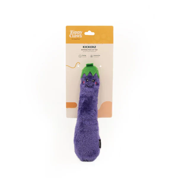 ZippyClaws Catnip Kickerz, Egg Plant